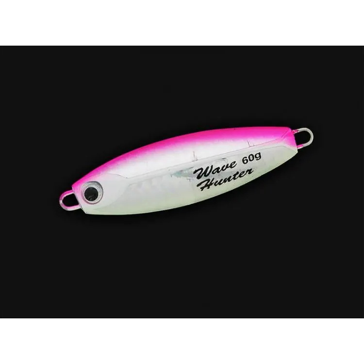 60g Wave Hunter Fishing Jig Metal Lure 70mm - PINK
