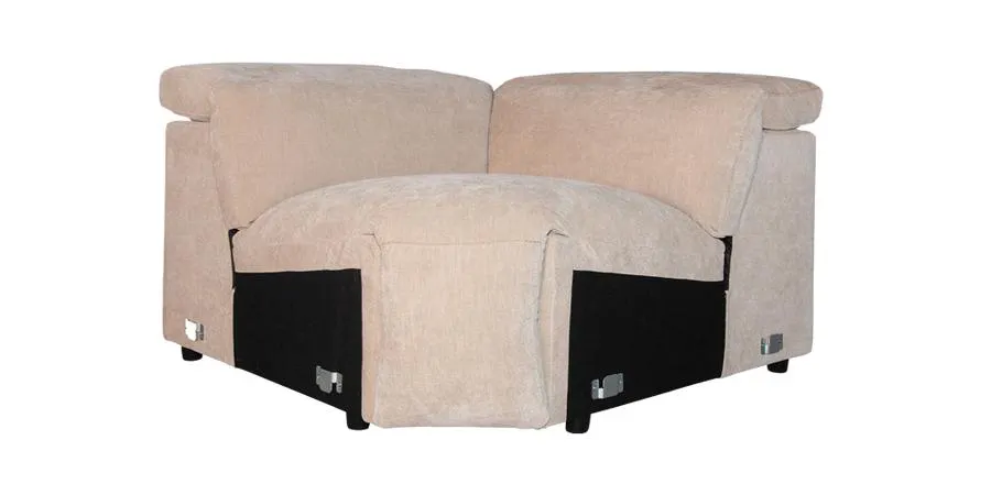 Madison 1 Seater Corner with Adjustable Headrest in Fabric