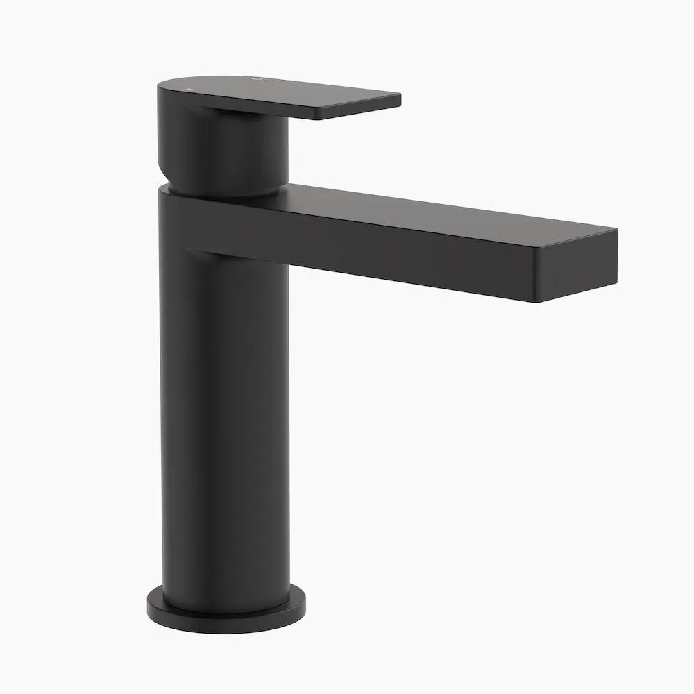 Round Square Basin Mixer Matte Black CL10018.B5A