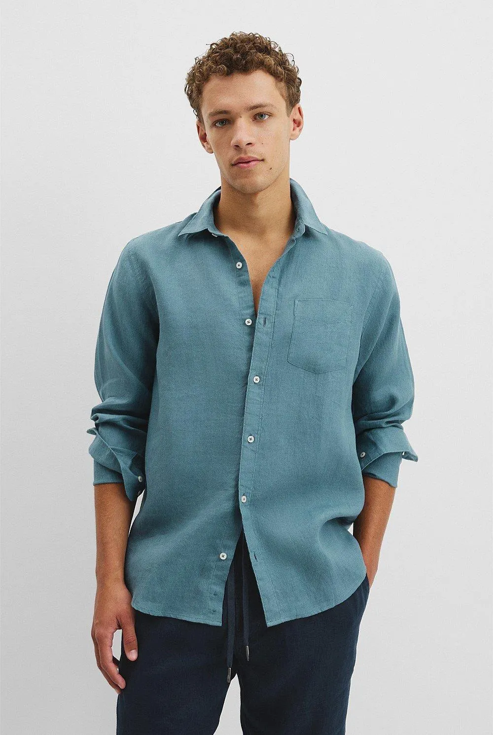 Organically Grown Linen Regular Fit Shirt