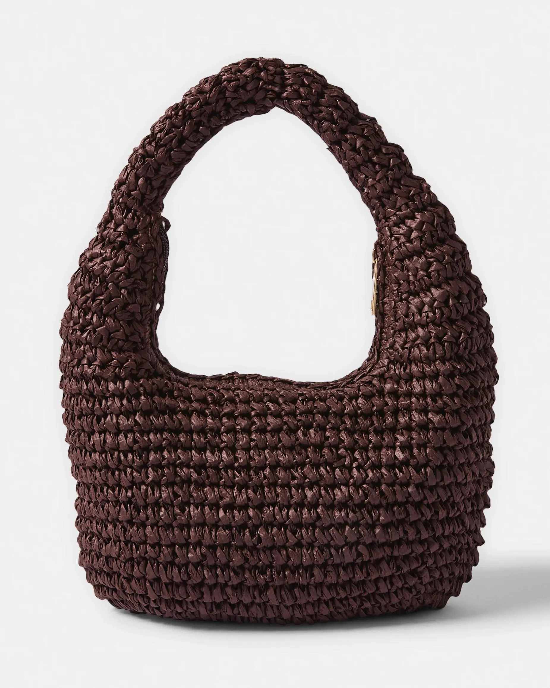 Round Straw Clutch