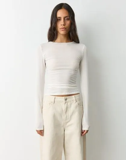 Sheer Long Sleeve Top