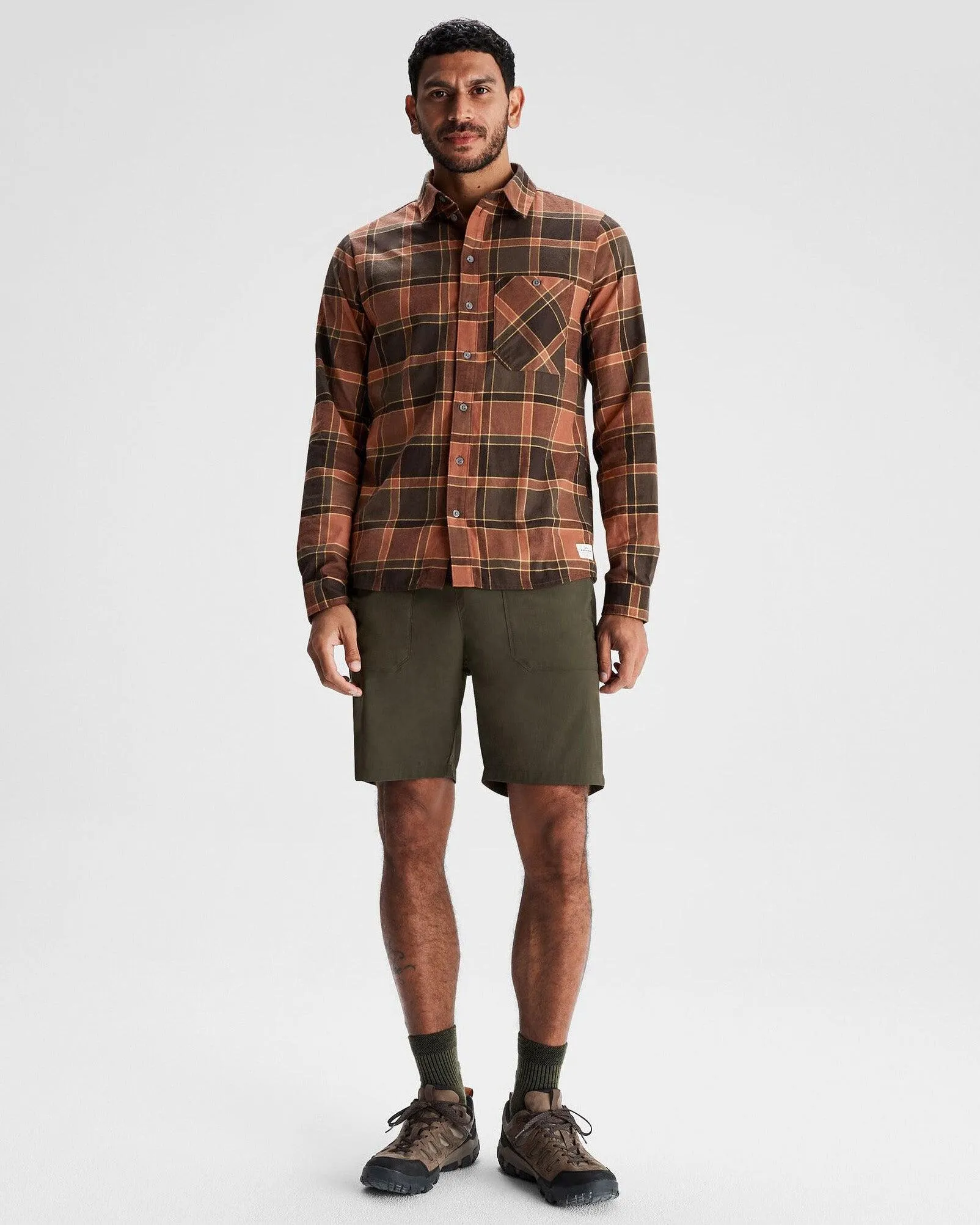Men's Fyfe Flannel Shirt - Redwood Plaid