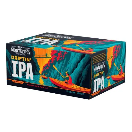 Monteith's Batch Brewed Driftin' IPA Cans 12x330ml