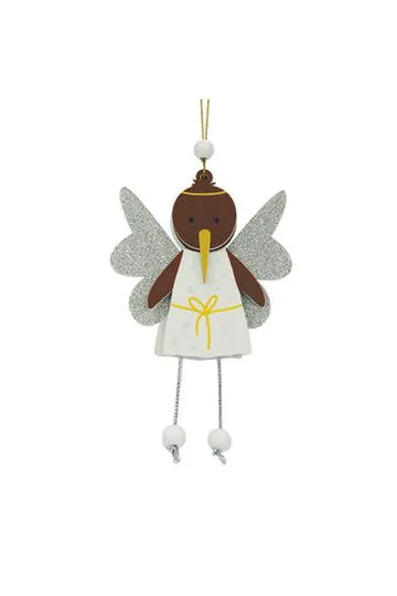 DQ & Co. Decoration Wobbly Wooden Angel Kiwi
