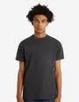 Organic Crew Neck Basic T Shirt in Char Marl