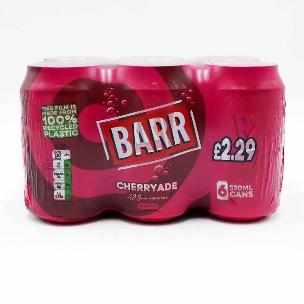 Barr Cherryade Soda Cans 330ml 6pk