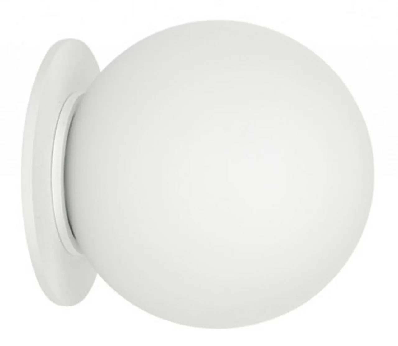 Artis Recessed Wall Light White with Opal Globe