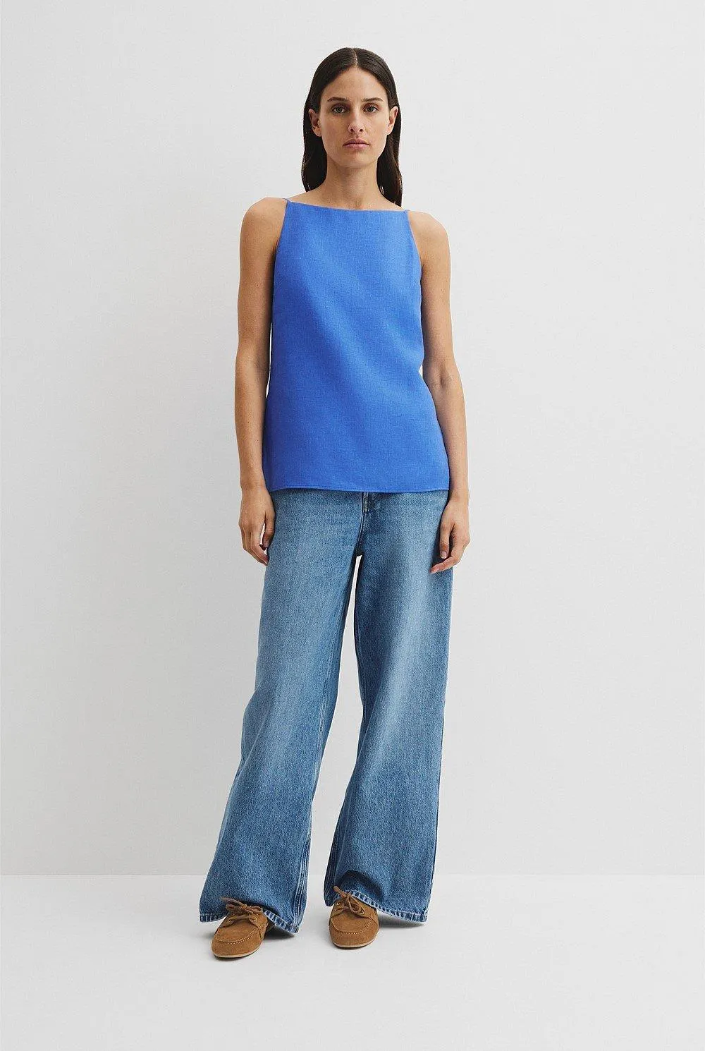 Organically Grown Linen Longline Cami