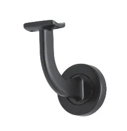 Bannister bracket – round base Matt Black 310PB