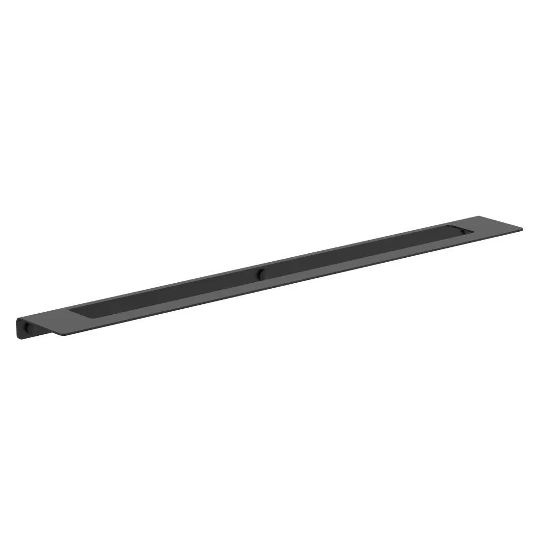 Square 600mm Single Towel Rail Black CL60026.B