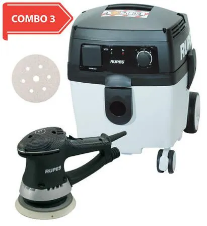 RUPES Compact Dustless Sander Vacuum Starter Combo RUS130EL COMBO 3