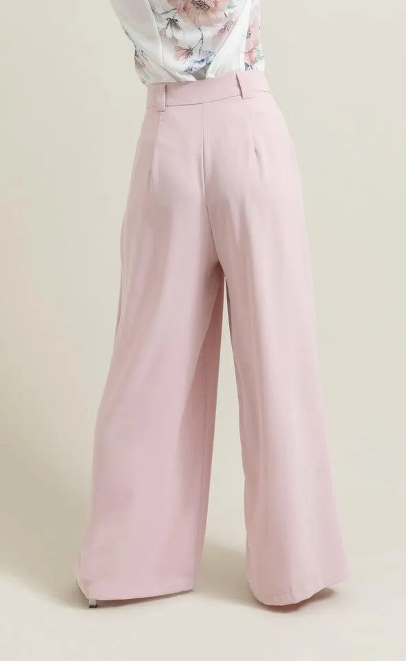 High Waist Tailored Wide Leg