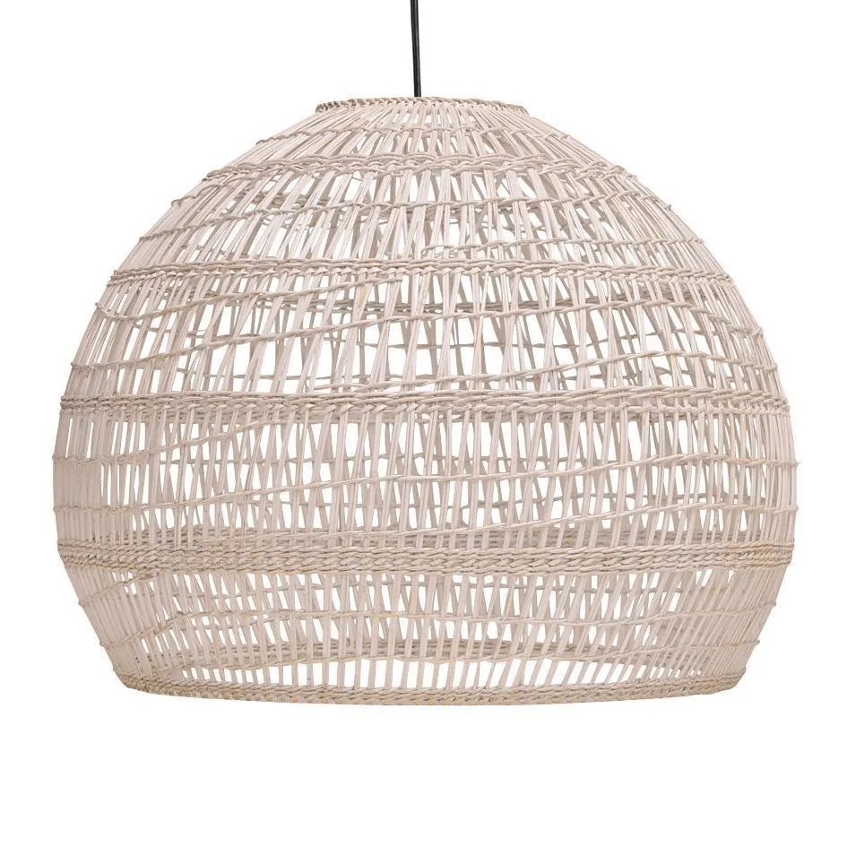 Firth round shade whitewash large