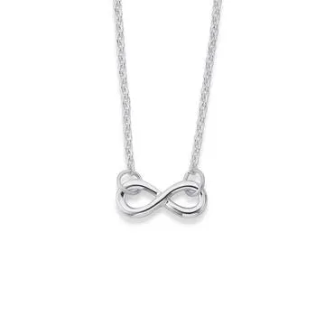 Sterling Silver Mini Infinity Necklet