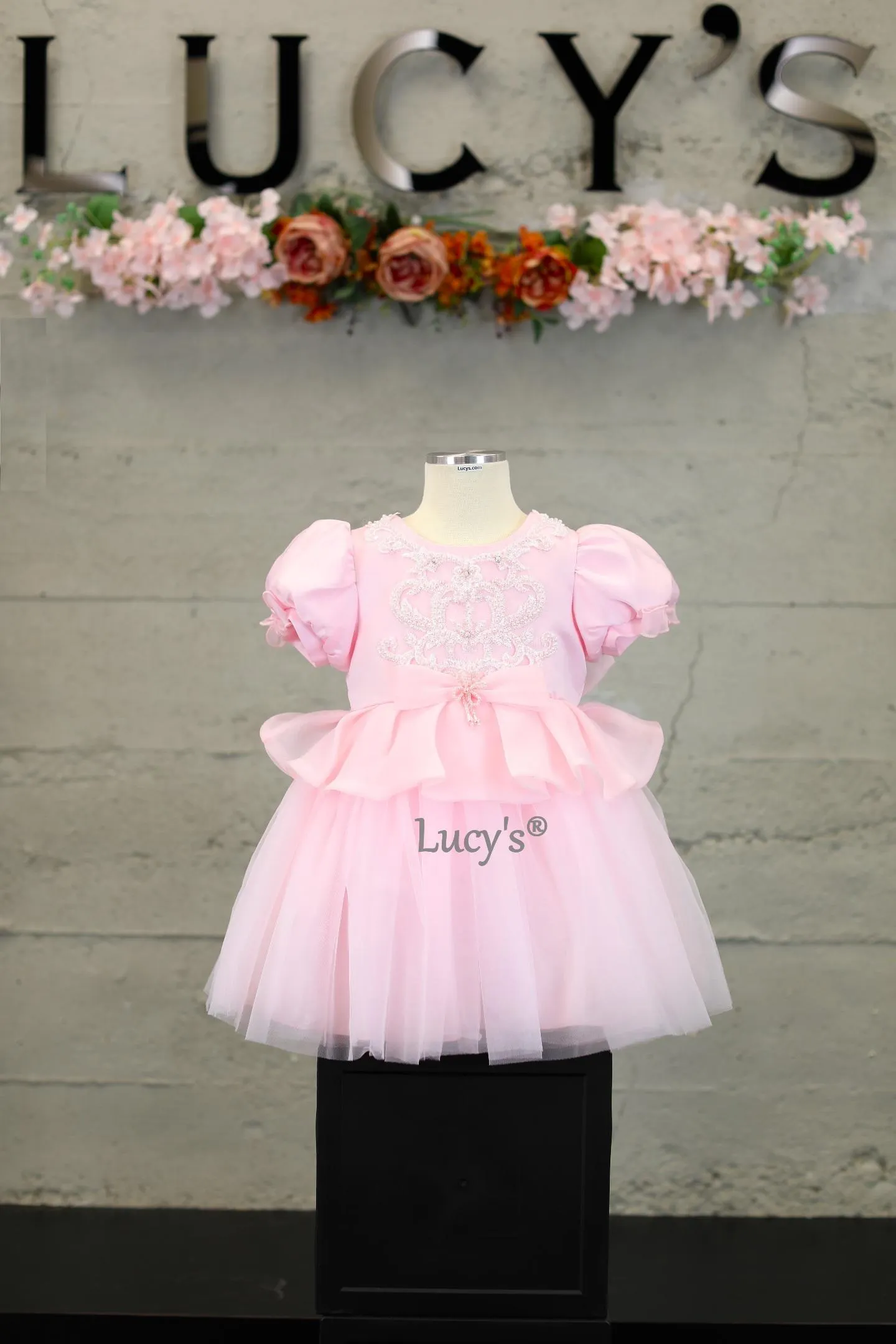 Bridget Toddler Girls' Pink Premium Flower Girl Baby Dress - Nimble | Lucy's