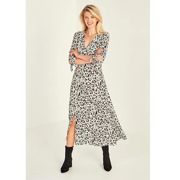 Jane Dress Ecru Print