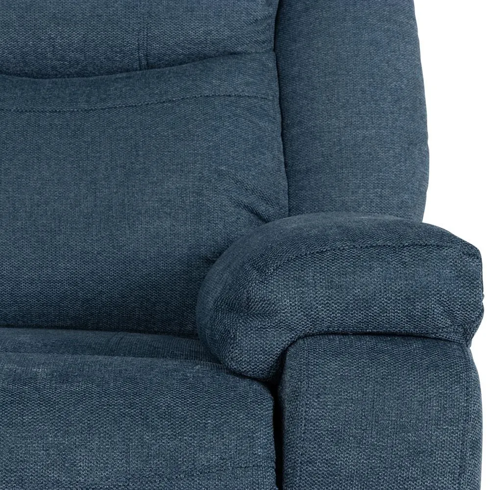 Phoebe 3 Seater Recliner, Blue