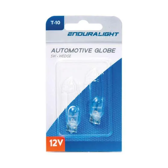 ENDURALIGHT Automotive Globes - Wedge 12V, 5W, T-10
