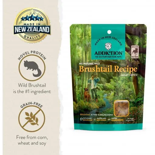 Addiction Wild Brushtail Meaty Bites Dog Treats