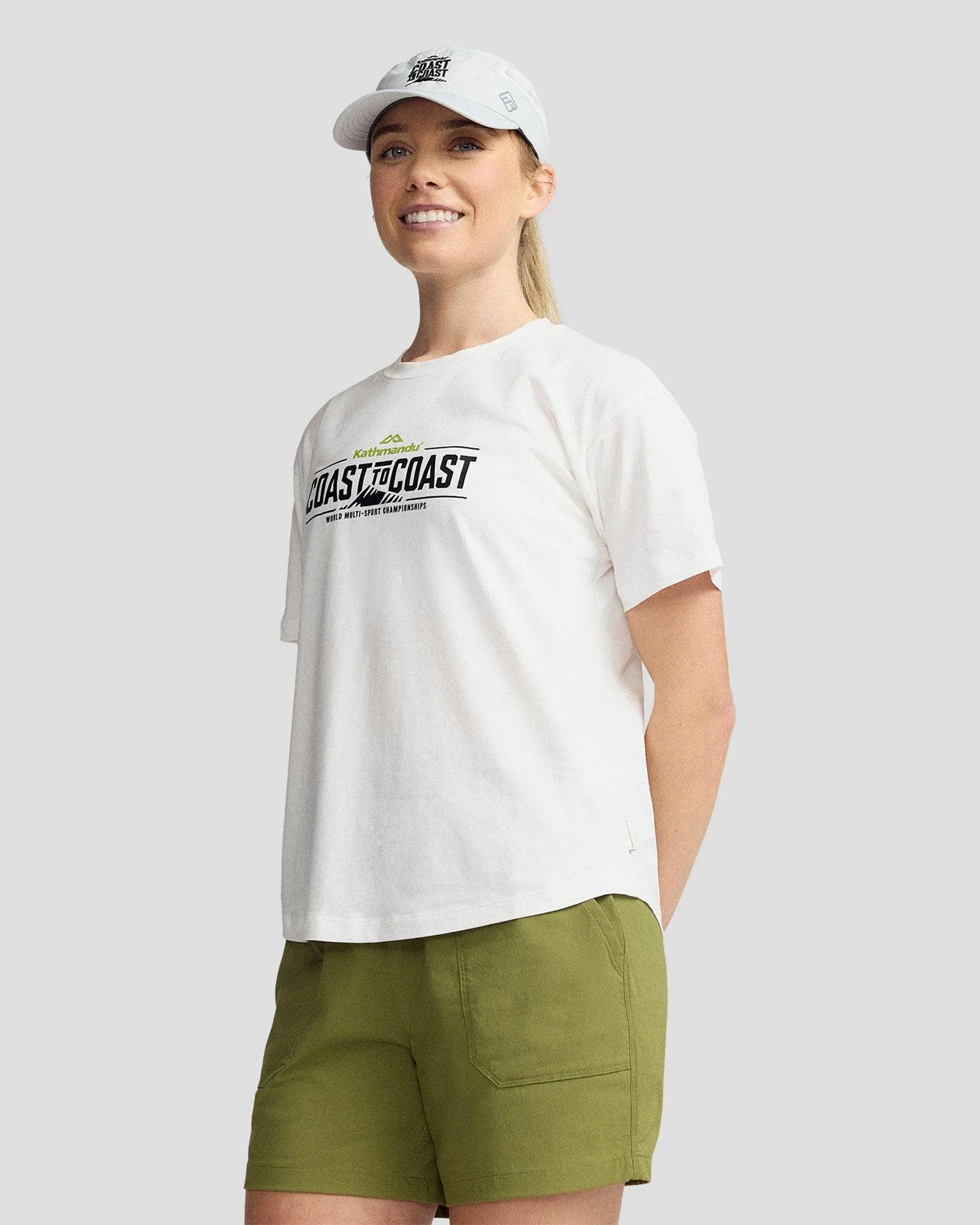 Coast To Coast - Women's Solid Organic Cotton Tee - Black/White/Grey