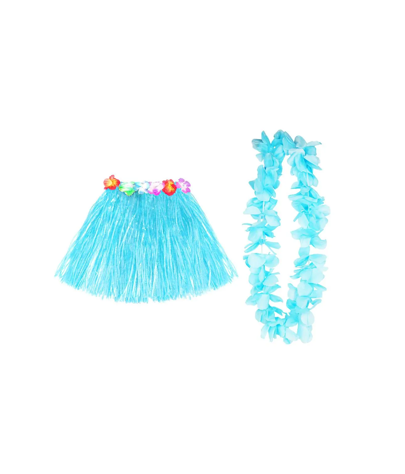 Light Blue Hula Raffia Set 2pk