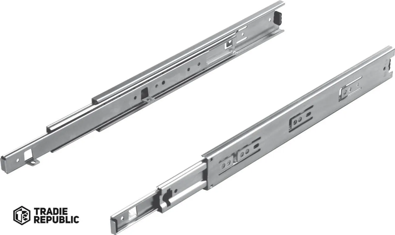Hafele Ball Bearing Drawer Runners Full Extension 500mm Load Capacity 45kg