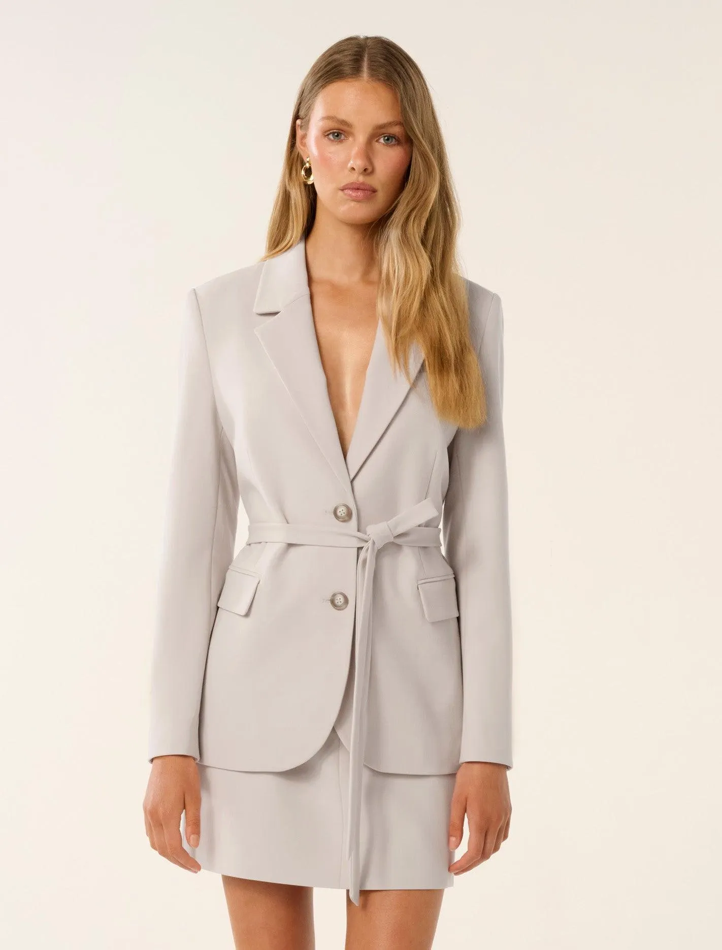 Cari Tie Belt Blazer