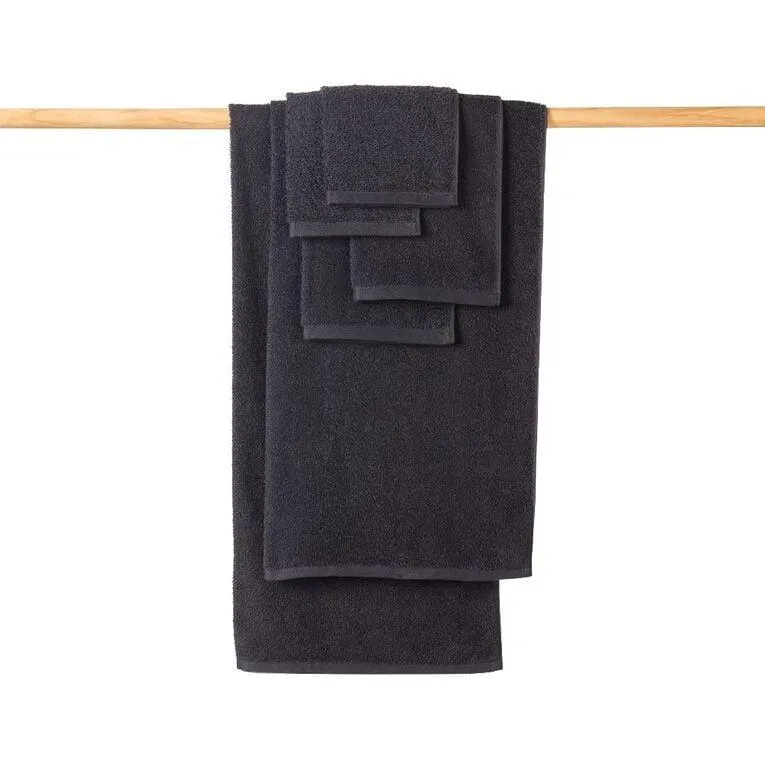 Living & Co Everyday Towel Bundle Black 6 Pack