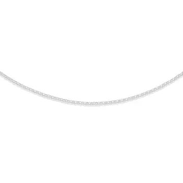 Sterling Silver 40cm Fine Round Belcher Chain
