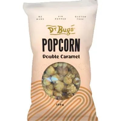 DR BUGS DOUBLE CARAMEL POPCORN 150G
