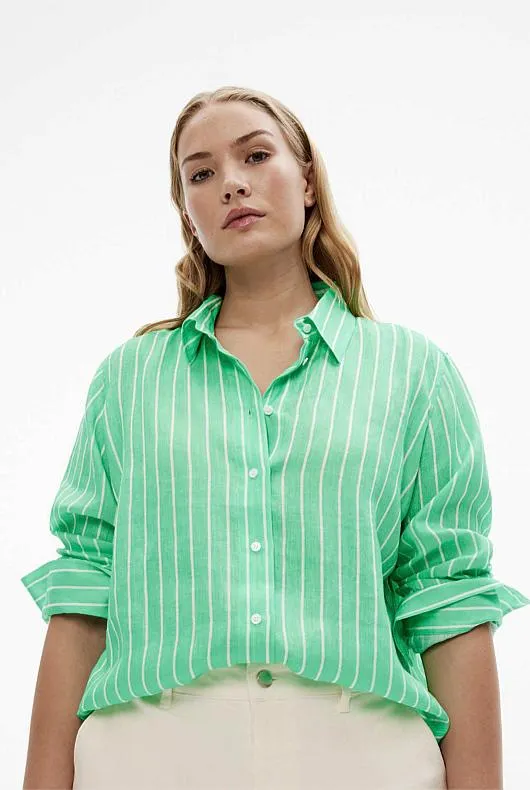 French Linen Stripe Shirt