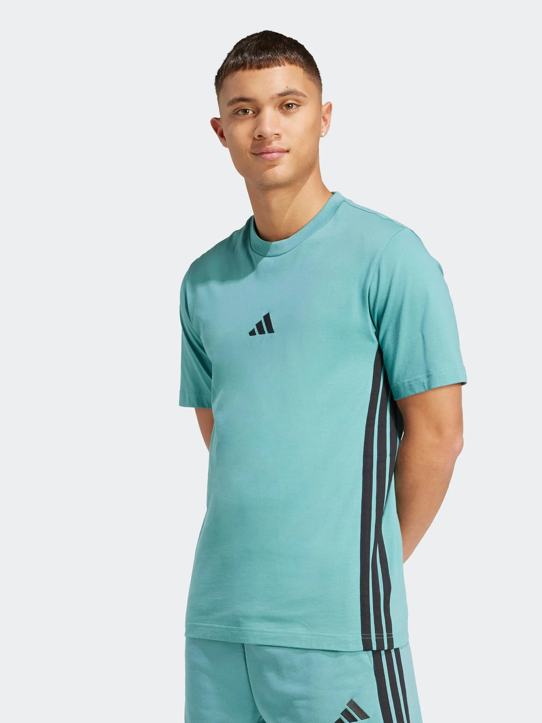Essentials Three Stripes Single Jersey Tee