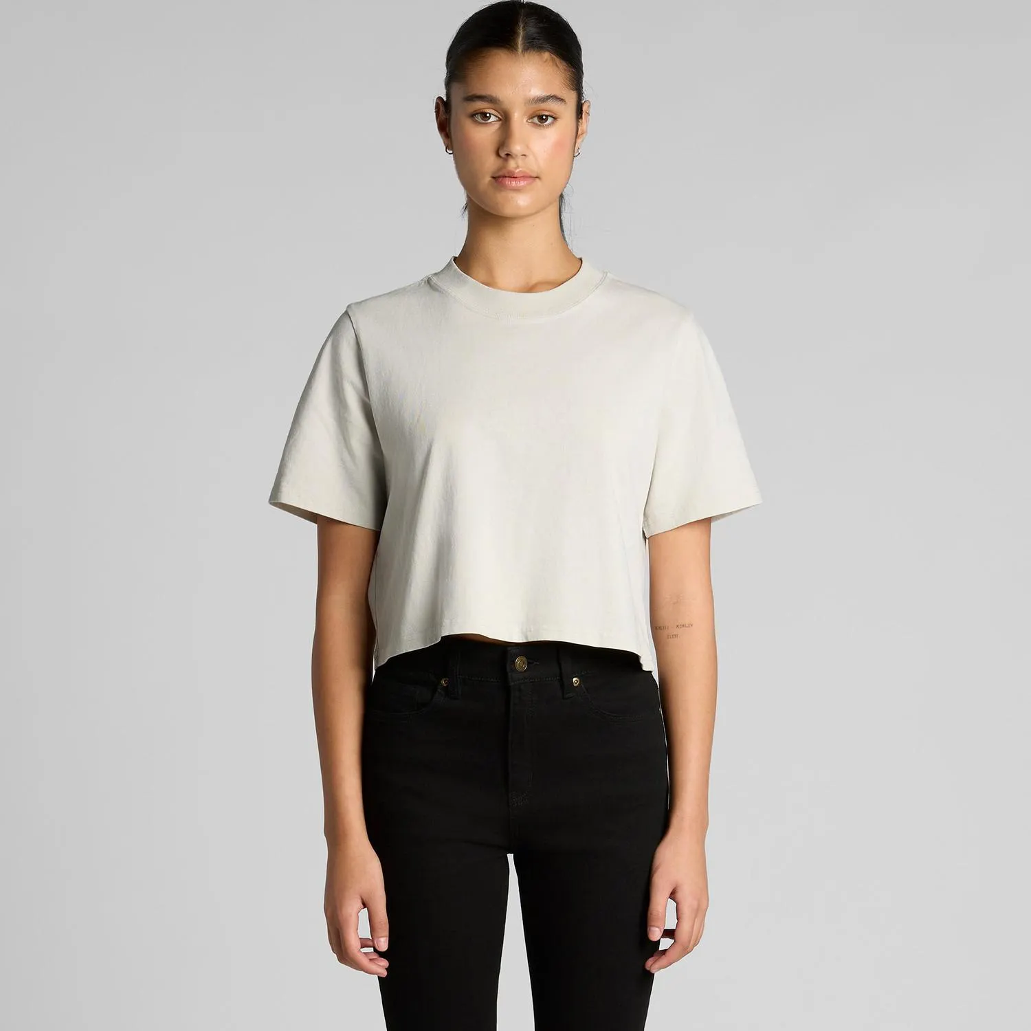 Wo's Heavy Faded Crop Tee