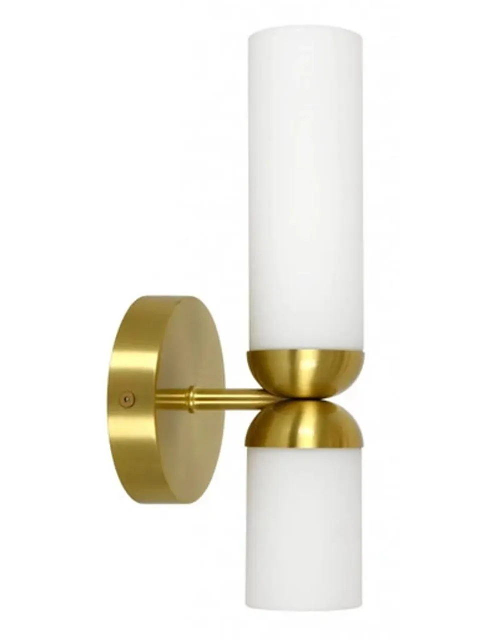 Cassa 1 Wall Light Brass with Opal Glass