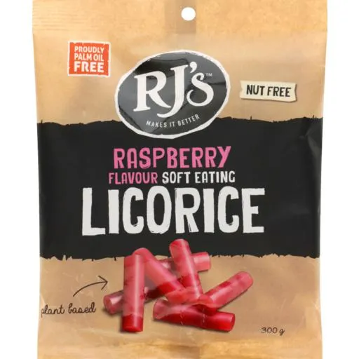 RJ's Licorice Raspberry 300g