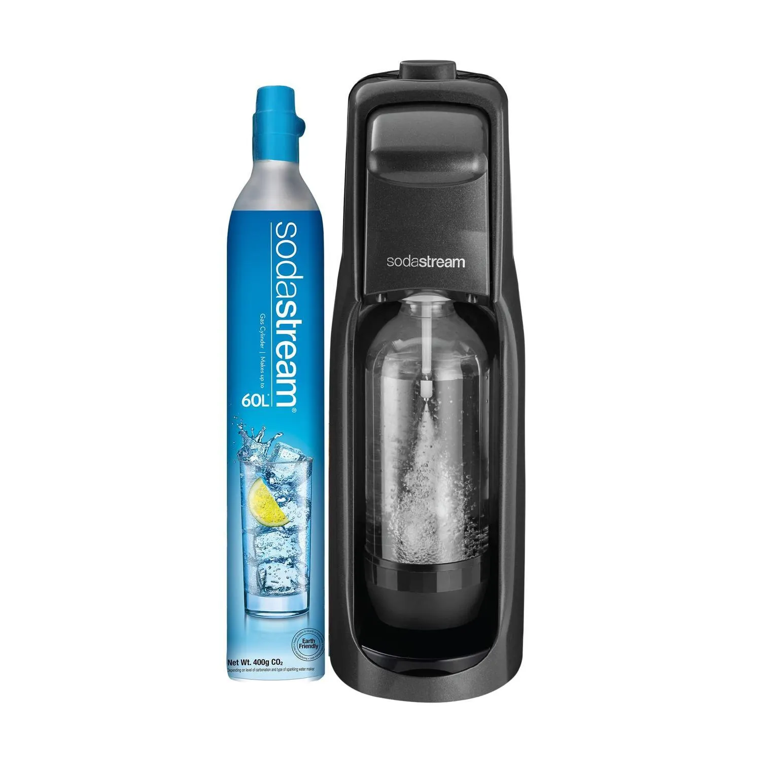 SodaStream Jet Starter Pack 60L Metallic Black