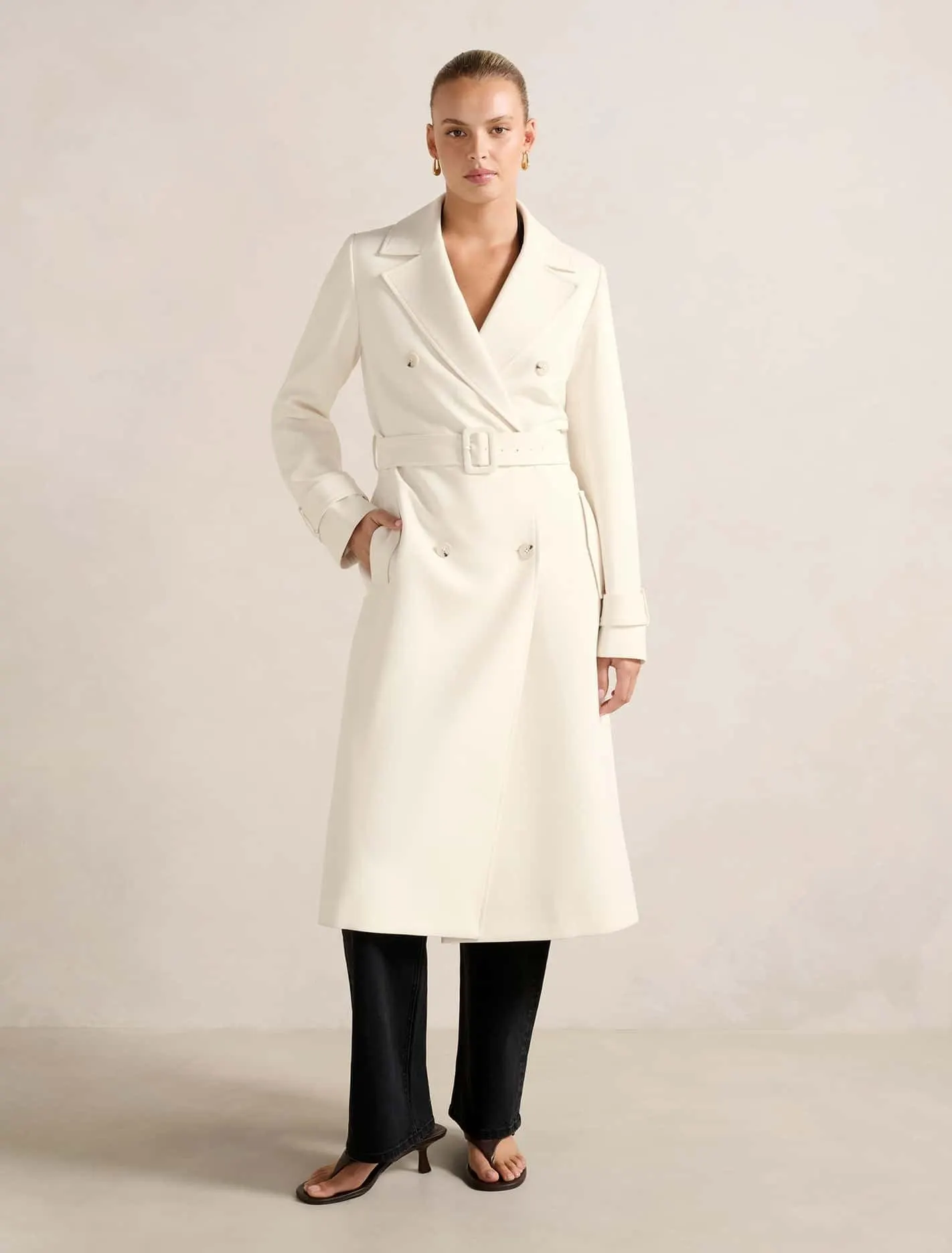 Lydia Crepe Trench