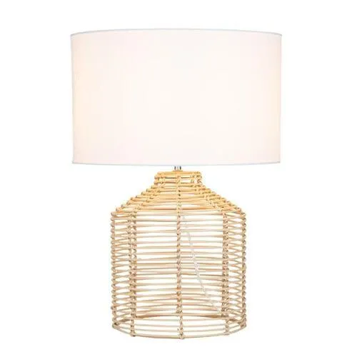 Umina Rattan Base Table Lamp 60 Watt Natural