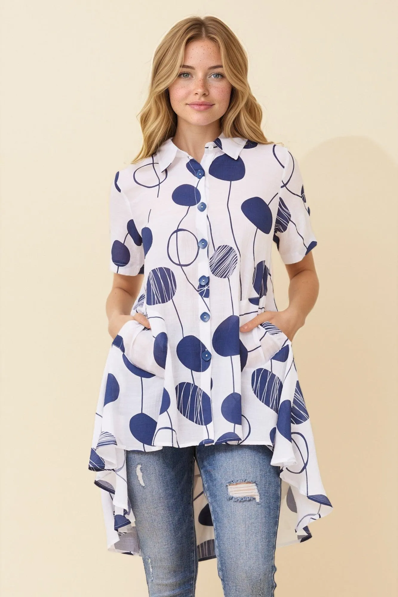 TRISH HI LOW HEM TUNIC