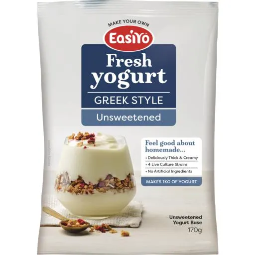 EasiYo Greek Style Yogurt Base Unsweetened 170g