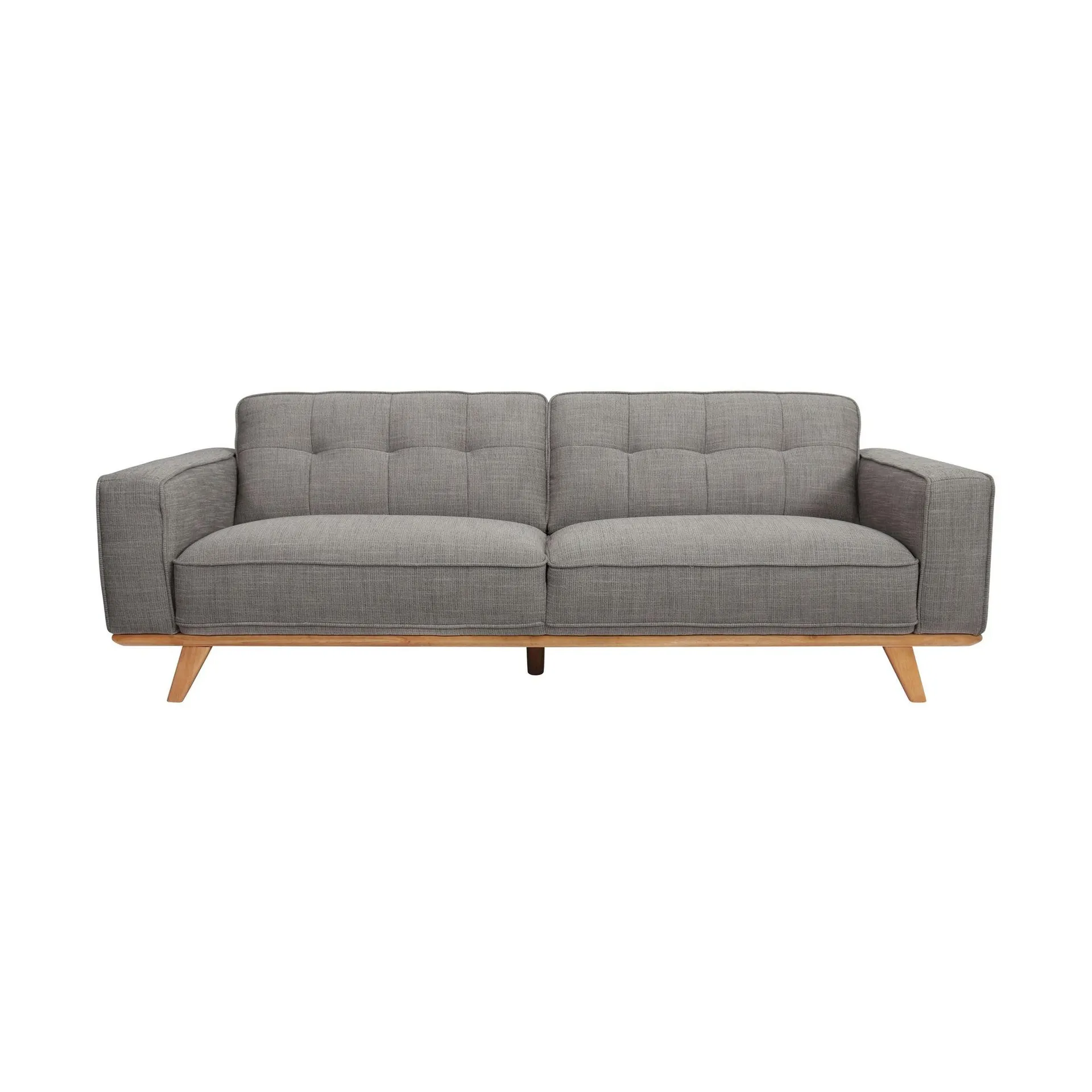 Carson 3 Seater Fabric Sofa Grey Marle C-033