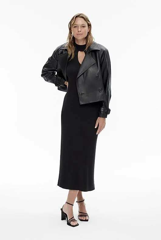 Keyhole Detail Knit Dress