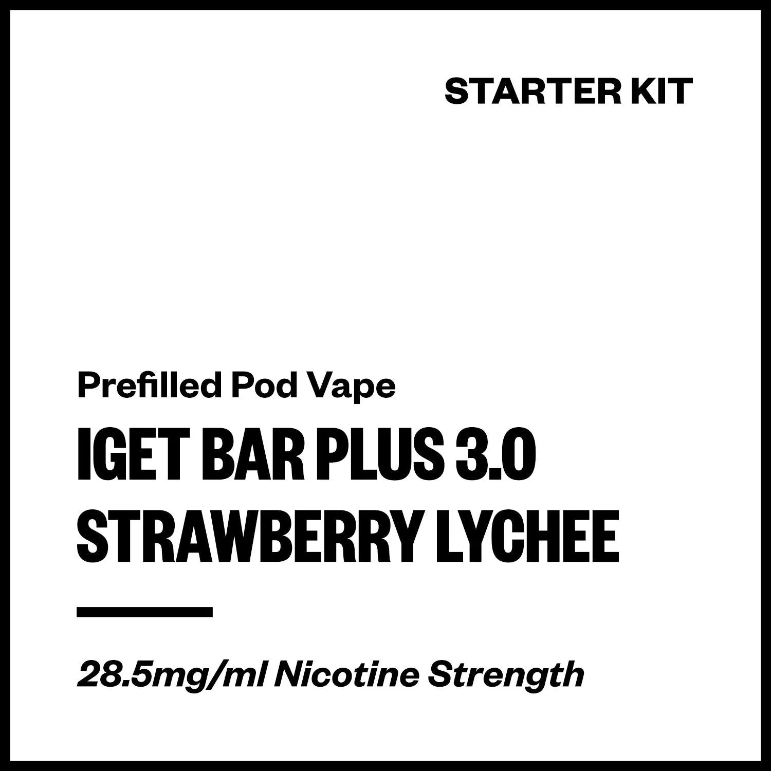 IGET Bar Plus 3.0 - Strawberry Lychee (Starter Kit)