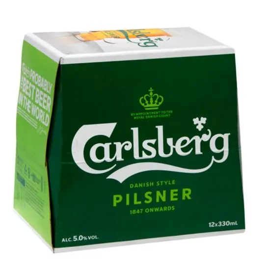 Carlsberg Pilsner Bottles 12x330ml