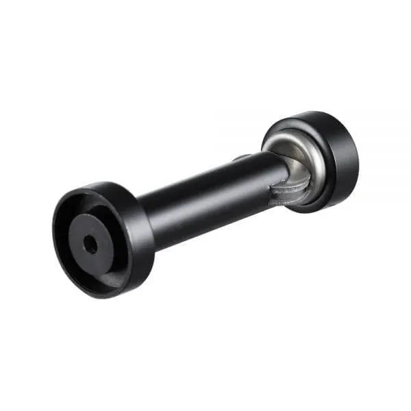 DOOR STOP MAGNETIC WALL MOUNT BLACK