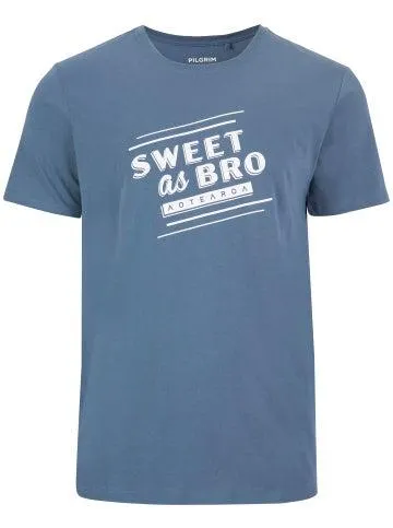 Men's Printed Tee in Bering Sea/sweet As Bro