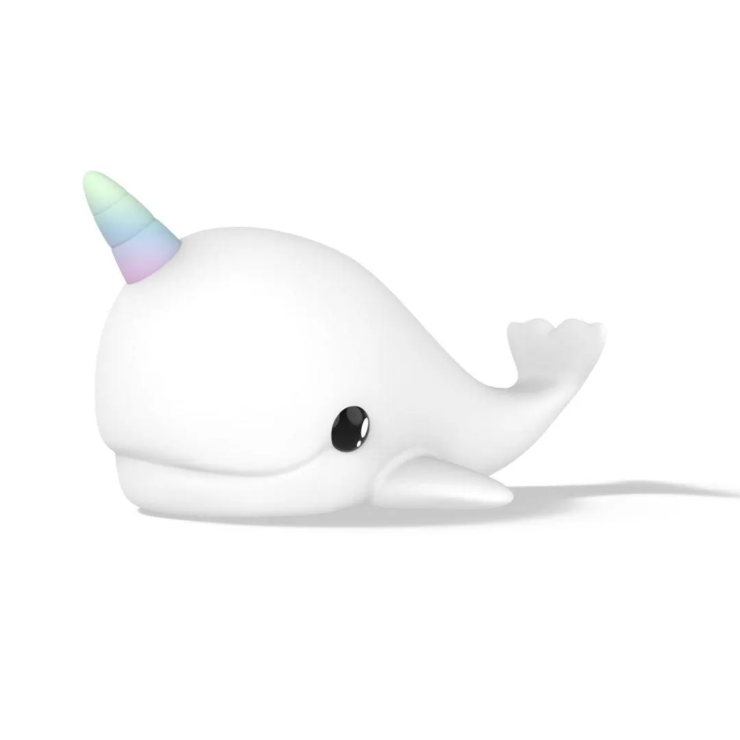 Dhink Squishy Narwhal Night Light USB Rechargeable