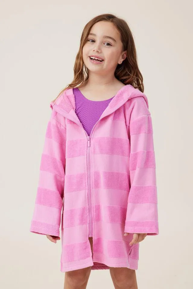 Kids Zip Thru Hooded Towel