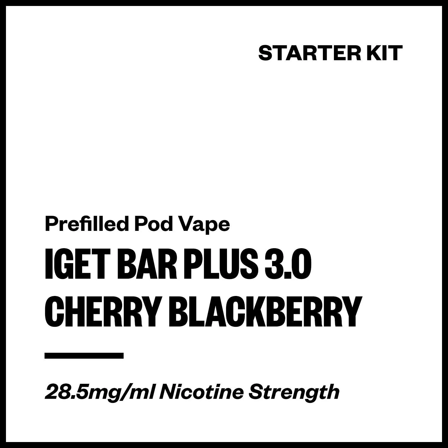 IGET Bar Plus 3.0 - Cherry Blackberry (Starter Kit)